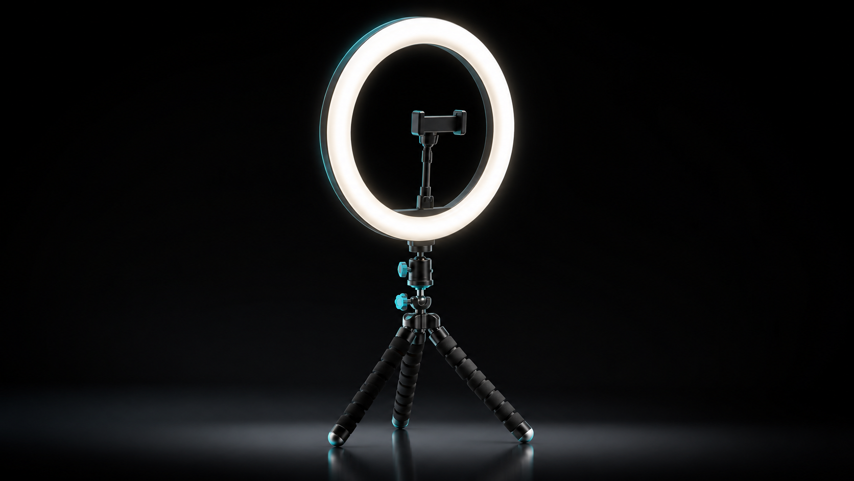Adjustable LED Ring Light with Tripod